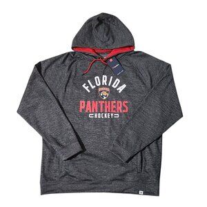 Fanatics Florida Panthers Hockey Men's Gray Red Graphic Hoodie Size 3XL XXXL NWT